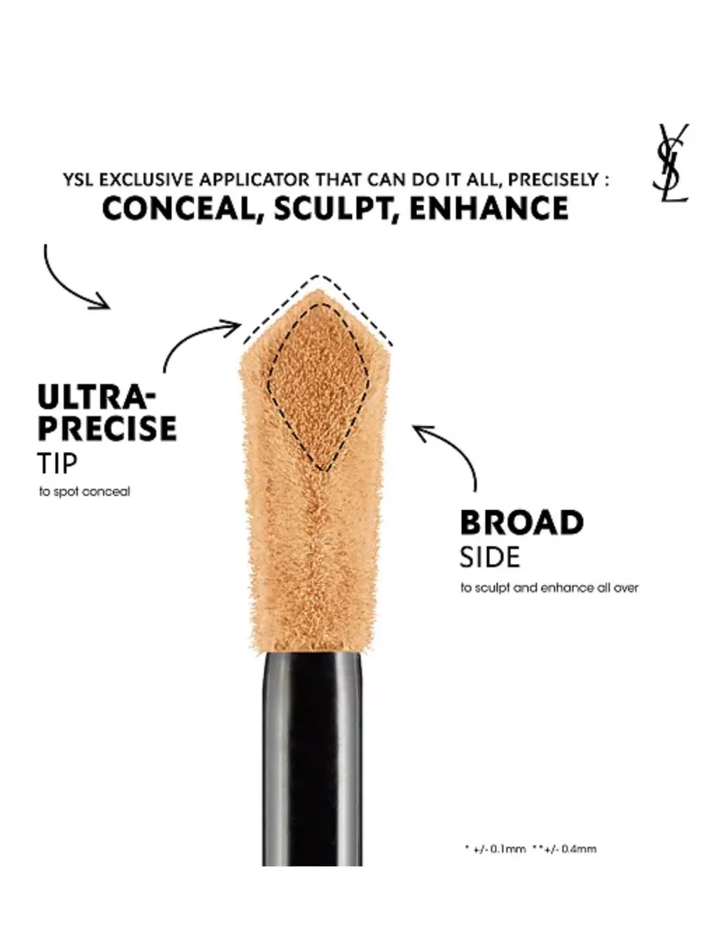 YSL All Hours Precise Angles Full-Coverage Concealer — LW2
